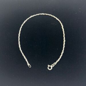 Sterling silver rope bracelet 925